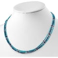 thumbnail image 2 of Sterling Silver Ss Iolite/Lapis Quartz/Recon. Turquoise 3-Strand With 2In Ext. Necklace (18 X 2.5) Made In Thailand qh5437-18, 2 of 5