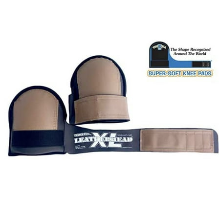 TROXELL USA SuperSoft Leatherhead Kneepads - (Large Size / Bagged in Pairs)