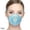 Blue, variant on Fnochy Home Decoer Adult's Silicone Mask Color Reusable Ear Hook Size   5 Filte