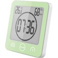 thumbnail image 1 of RV Reloj de baño, Reloj de Ducha con Control táctil a Prueba de Agua, Alarma Digital LCD, termómetro higrómetro, Temporizador de Cuenta atrás, (Verde) Rojo Verde, 1 of 5