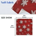 thumbnail image 5 of 6 Pack 20'' x20" Satin Table Napkins Dinner Napkins for wedding Party Decoration events Red and White Snowflakes, 5 of 6