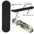 thumbnail image 2 of Skateboards for Beginners Tropical leaves flowers seamless cheerful palm trees bird strelitzia 31"x8" Maple Double Kick Concave Boards Complete Skateboards Outdoor for Adults family friends Gifts, 2 of 5