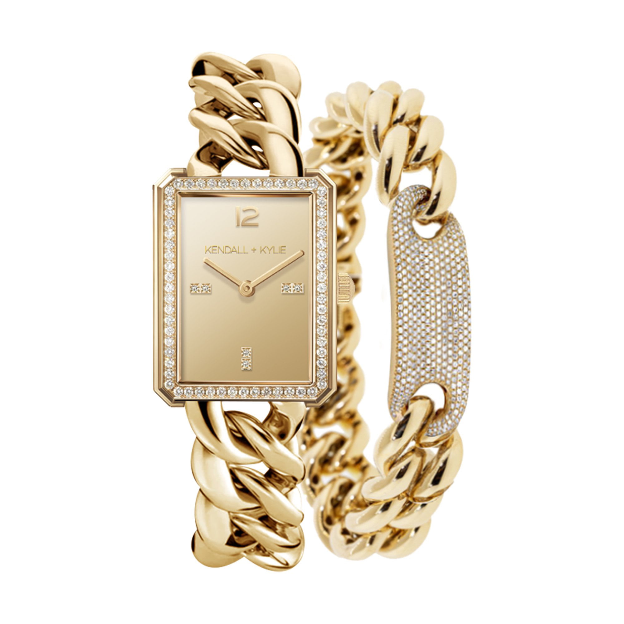 Kendall + Kylie - Kendall + Kylie: Women's Chunky Chain Analog Watch ...