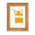 thumbnail image 1 of Universe Alien Monster Yellow Creature Desktop Wooden Photo Frame Display Picture Art Painting Multiple Sets, 1 of 3