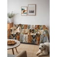 thumbnail image 6 of Floral Patchwork Couch Cover for Dogs, Vintage Country Geometric Flower Washable Sofa Covers Slipcover for Pets Dogs Futon Cover, Couch Recliner Covers, Oversized Chair Slipcover 71"x91", 6 of 9