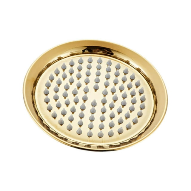Cabezal de ducha de 8 pulgadas, resistente, de silicona, para baño, boquilla de repuesto, estilo retro. oro