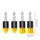 thumbnail image 3 of Kit de fijación de cepillos para taladro - Pack de 4 cepillos amarillos para fregar neumáticos, ruedas, cocina y limpieza de baldosas - Herramienta de taladro eléctrico, 3 of 6