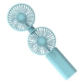 thumbnail image 2 of Ventilador Enfriador portátil de doble cabezal USB Recargable Mini ventilador ajustable Enfriador de verano portátil, Azul Methold HA005690-03B, 2 of 6