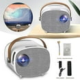 thumbnail image 3 of Small Yellow Handle Projector Mobile Phone Connectable Beamers For Outdoor Theater, 3 of 5