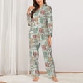 thumbnail image 2 of Sikiie Cute Owl Women's Long-Sleeve Shirt and Full-Length Bottom Pajama Set (s-xxl)-Medium, 2 of 7