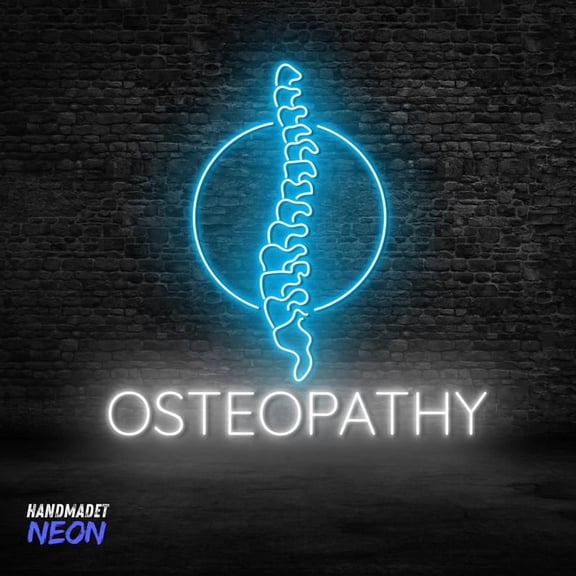 Handmadetneonsign Osteopathy Neon Sign, LED Spine Wall Light for Osteopath Studio, Chiropractic Room, Clinic Decor 133627