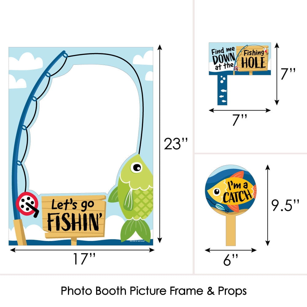 Anchor Fishing Floaters Kids Birthday Photo Prop  ;1601133 Social Media Fishing Theme Birthday Photo Booth Frame