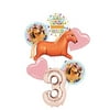 Mayflower Products Spirit Riding Free Party Supplies 3rd Birthday Tan Horse Balloon Bouquet Decorations