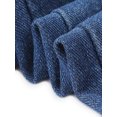 thumbnail image 5 of INSPIRAR CHIC Mono de mezclilla casual para mujer con cuello en V, cierre de cremallera, pantalones de campana, talla XL, azul oscuro, 5 of 5