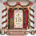 thumbnail image 6 of Sparkling 18th Birthday Backdrop Banner with Crown Balloons Stars and Glasses Decor for Birthday Party Photography Props Photo Background Decorations, 6 of 6