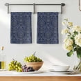 thumbnail image 3 of Navy Blue Kitchen Towels Set of 4, Boho Vintage Ethnic Tribe Abstract Art Absorbent Dish Towels for Kitchen, Microfiber Hand Towel, Quick Drying Tea Towel for Cleaning Decorative Dishcloths, 3 of 7