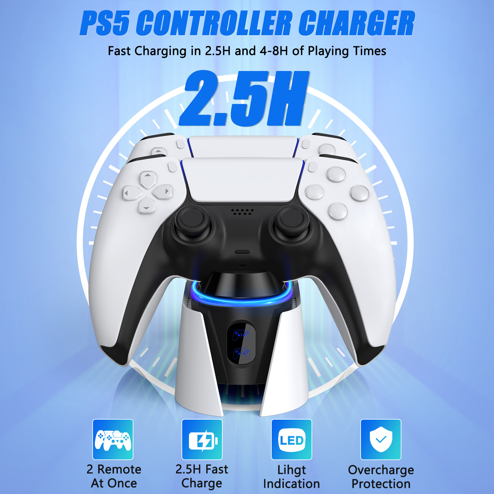 Cshidworld PS5 Dual Controller Charging Station photo 6