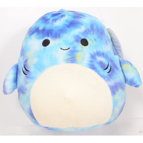 Squishmallows Luther The 8" Blue Tie Dye Tiger Shark