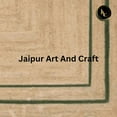 thumbnail image 4 of Jaipur Art And Craft Scallop Runner Bohemian Green, Brown Jute Area Rug (2.6x10 Sq ft), 4 of 5