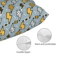 thumbnail image 3 of Fotbe Lightning Bolts Funda de Almohada Decorativa Estilo Occidental, Lujo en Algodón, Fundas para Almohadas King, Cojín Estampado para Decoración del Hogar-14"x20", 3 of 6