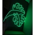 thumbnail image 2 of Glowneon Monstera Leafs Neon Signs, Plant Neon Sign, Garden Home Decor, 2 of 4