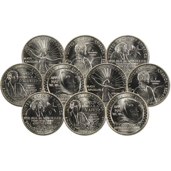 2022 P&D American Women Quarter 10 Coin Set Uncirculated