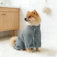 thumbnail image 4 of Dog Bathrobe, Microfiber Super Absorbent Pet Towel, Quick Drying Robe for Dogs Cats, Double Layer Hooded Warm Bath Towel, for Large Medium Small Pets After Bath Pool Beach,M, 4 of 4