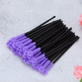 thumbnail image 4 of Juego de 50 pinceles desechables para pestañas, pinceles de maquillaje, aplicador de rímel, herramienta de belleza, morado, 4 of 9