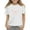 White, variant on CCRFTGI Girls Tops Cute Short Sleeve Bow Print T Shirts Crew Neck Solid Tops Oversized Soft 5-14 Years Basic Tees Black 9-10Y