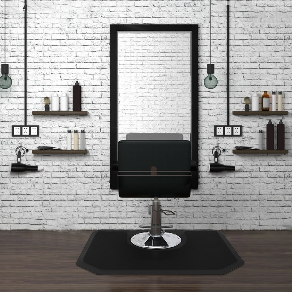 Veryke Salon Anti Fatigue Mat, Salon Mat Under Styling Chair, Hexagon Comfort Barber Shop Beauty