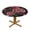 Dark Rose Red, variant on Boho Pattern Round Fitted Tablecloths Table Covers Wipeable Waterproof Elastic for Kitchen Dinning Parties Wedding Picnic Small Fits 40-44 Inch Table Size