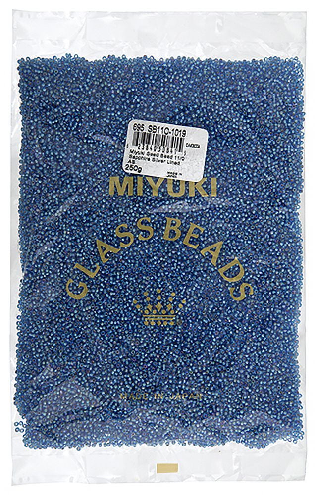 Miyuki Glass Seed Beads 11/0 (250g) DB1019 Silverlined Sapphire AB Bead