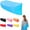 Blue, variant on Inflatable Lounger, Air Sofa Hammock, Portable Waterproof Anti Air Leaking Design Camping Chair for Outdoor Traveling Beach Picnics and Music Festivals Camping(Orange)
