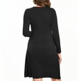 thumbnail image 5 of Beaisland Women's Maternity Nursing Dress Long Sleeve Midi Dress For Breastfeeding with Pockets, 5 of 6