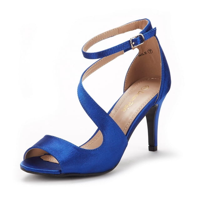 Sandalia DREAM PAIRS NILE Tacón Stiletto Azul Real 6.5
