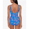 thumbnail image 4 of Ralph Lauren SUMMER PAISLEY Printed Twist-Front Pleated One-Piece Swimsuit, US 4, 4 of 4
