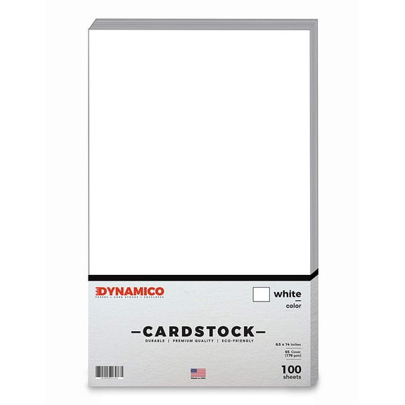 White 8.5 x 14" Cardstock Paper - Legal/Menu Size - for Cards, Invitations, Brochure, Award, Menus, and Stationery Printing