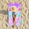 thumbnail image 2 of Microfiber Beach Towel Super Sandproof Beach Blanket Multi-Purpose Towel for Travel Swimming Pool Camping, 2 of 7