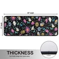 thumbnail image 5 of Kitchen Rugs Sets Of 2,Black Daisy Flower Colorful Blooms Pattern Anti Fatigue Kitchen Mat Rugs Non Slip Washable,Decorative Kitchen Floor Mats for Kitchen,Sink,Laundry,17"x47"+17"x47", 5 of 5