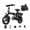 T12-Black BEST, variant on LuckRoll 500W Foldable Electric Bike for Adults, 48V 13Ah 20 mph Removable Battery, 14" Ebike, Electric Mini Bike, Class 2, UL2849, Bicicleta Electrica