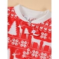 thumbnail image 6 of Christmas Family Pajamas Matching Set Print Tops and Elastic Pants, 6 of 9