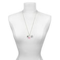 thumbnail image 3 of Delight Jewelry Silvertone 3-D Lion - Hot Pink Heart Nurse Strong Zoe Necklace, 3 of 4