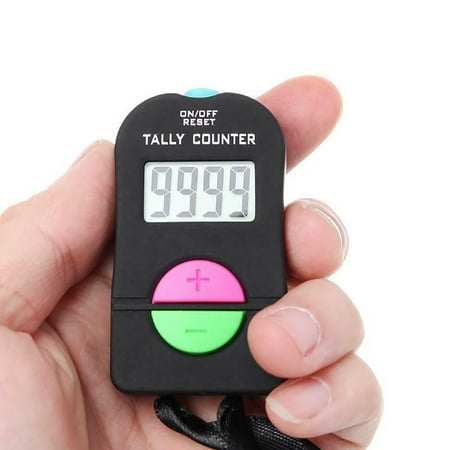 Kuluzego Digital Hand Tally Counter Electronic Manual Clicker Golf Gym Hand Held Counter