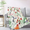 thumbnail image 2 of XMXT Flannel Warm Throw Blanket, Hummingbird Spring Floral Bedroom Decor Blankets for Bed Couch Living Room, 50 x 70 inches, 2 of 9
