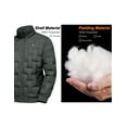 thumbnail image 5 of Little Donkey Andy Men's Puffer Warm Jacket Windproof Winter Coat with Recycled Insulation Grey XXL, 5 of 7