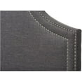 thumbnail image 4 of Urban Upmarket Modern and Contemporary Fabric Upholstered Headboard, Nailded Trim Head Board Grey/Full, 4 of 8