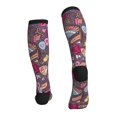 thumbnail image 2 of Bixox Doodles Wedding Print Compression Socks,Compression Socks Women & Men Circulation for Medical,Running,Athletic, 2 of 7