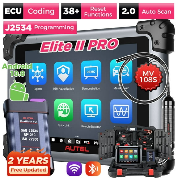 Autel Maxisys Elite II Pro Car Diagnostic Scan Tool ， 38  Resets Active Test with 2-Year Free Update Same as Ultra MS919 MS909 Up of MK908P