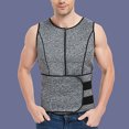 thumbnail image 3 of Workout Zipper Vest,Man Waist Trainer Zipper Man Waist Trainer Tummy Control Body Shaper Stylish and Modern, 3 of 11