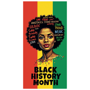 Black History Month Colorful Celebration Banner African Heritage Event Backdrop Vibrant Background Culture Decorations Festival Party Display